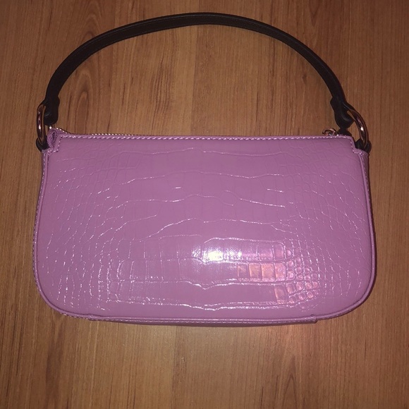 Frasier Sterling 99% Angel Shoulder Bag in Pink Alligator - Picture 2 of 6